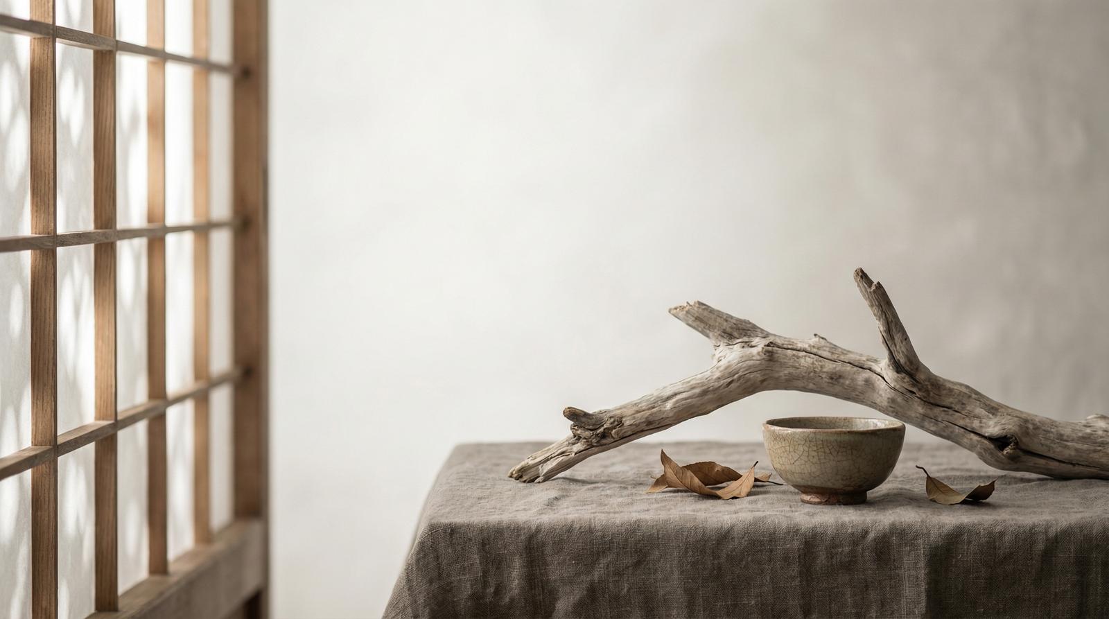 蘑菇视频静谧影像-枯木陶器光影